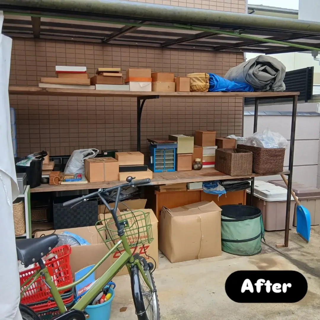 今日は不用品を回収し、荷物を整理整頓して任務完了です🚚✨。