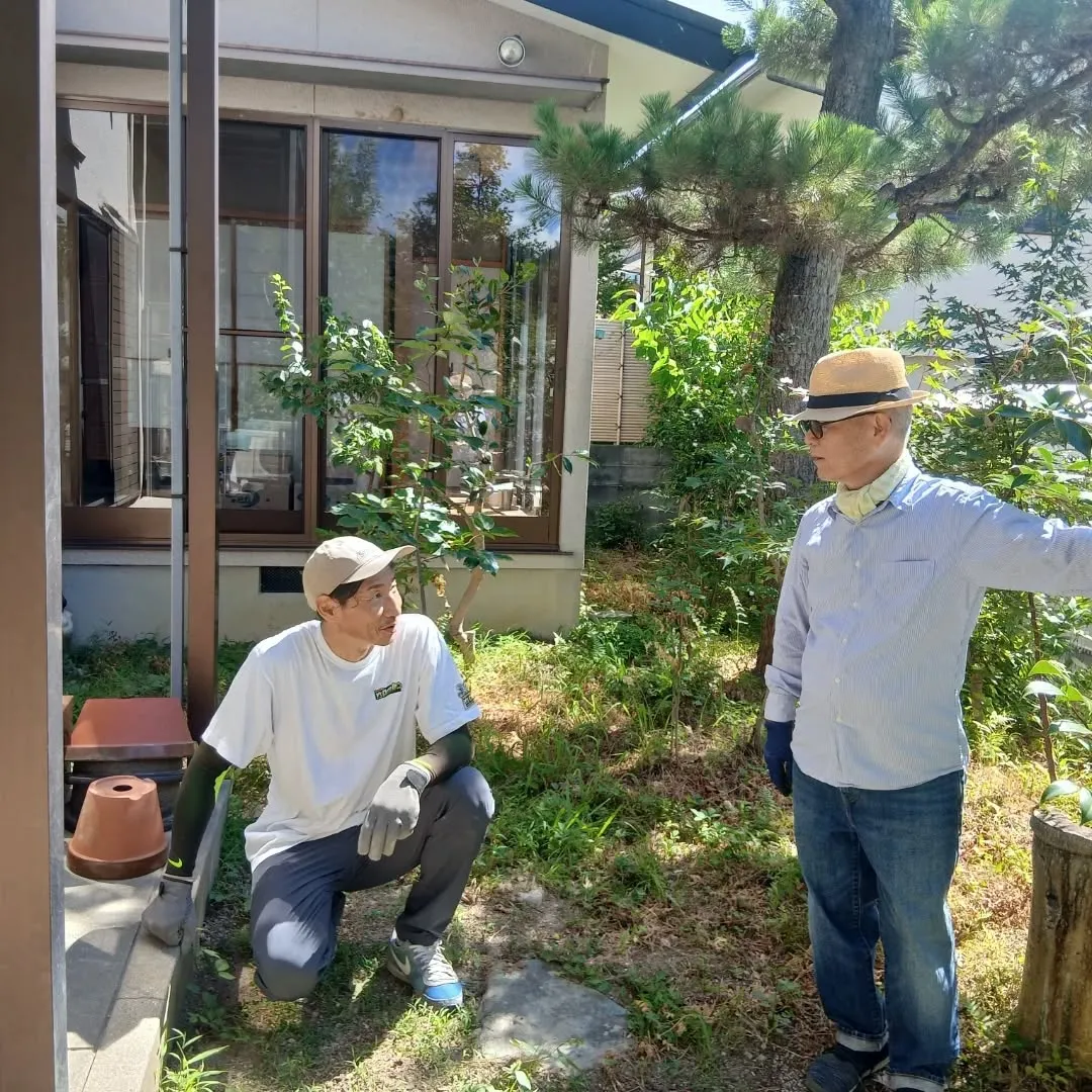 今日は日吉台でお庭整理のお手伝いしてきました！🌿